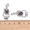 Natural Amethyst Pendants GG-CBA0251-04P-10-3