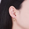 SHEGRACE 925 Sterling Silver Hoop Earrings JE670B-01-3