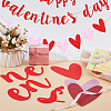 2 Sets 2 Style Valentine's Day Theme Paper Flags AJEW-CP0005-86-4