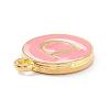 Golden Plated Alloy Enamel Charms ENAM-Q437-14D-2