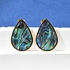 304 Stainless Steel Stud Earrings EJEW-C138-01G-3