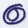 Opaque Solid Color Glass Beads Strands GLAA-D080-6mm-04-2