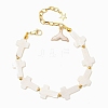 Shell Pearl Beaded Bracelets for Women BJEW-JB12427-2