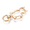 Alloy Swivel Snap Hook Clasps PALLOY-T090-82KCG-2