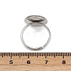 304 Stainless Steel Cuff Ring Components STAS-D372-05P-01D-3