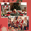 Gorgecraft 4 Sets 2 Style Christmas Wine Bottle Cover Pleuche Decoration AJEW-GF0007-18-5