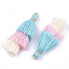 Polycotton(Polyester Cotton) Tassel Pendant Decorations FIND-T018-15-2