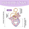 Heart with Butterfly Resin Keychains KEYC-TADJ0001-01F-2