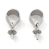 Anti-Tarnish Rhodium Plated 925 Sterling Silver Peg Bails STER-Z001-115P-2