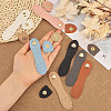 CHGCRAFT 14 Sets 7 Colors Imitation Leather Sew on Purse Lock with Snap Button FIND-CA0008-57-3