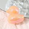 UV Plating Opaque Acrylic Beads OACR-WH0031-23L-1