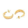 Rack Plating Brass Croissant Stud Earrings for Women EJEW-F308-11G-2