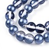 Baking Paint Transparent Glass Beads X1-DGLA-N011-10mm-08-3