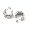 304 Stainless Steel Stud Earrings for Women EJEW-C120-01P-2