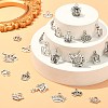 120Pcs 12 Styles Tibetan Style Alloy Crown Charms TIBEP-CJ0002-01-5