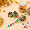 Five-pointed Star Laser Paper Self-Adhesive Stickers DIY-WH0899-277-4