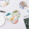 Porcelain Coasters AJEW-WH0133-004-5