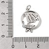 Brass Micro Pave Cubic Zirconia Pendants KK-P343-01E-P-3