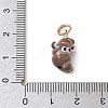 Spray Painted Alloy Pendants AL-CBAE186-05G-3
