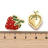 Brass Micro Pave Cubic Zirconia Stud Earrings EJEW-F895-27C-02G-5