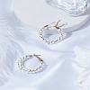 1 Pair Alloy Glass Seed Beads Hoop Earrings EJEW-LP0003-65F-3