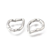 Brass Irregularity Spring Gate Rings KK-U072-43A-P-2