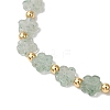 Natural Green Strawberry Quartz Beads Stretch Bracelets for Women BJEW-JB11768-07-3