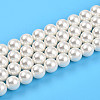 Baking Painted Pearlized Glass Pearl Bead Strands HY-N002-8mm-A11-2