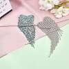 2pcs 2 color Zinc Alloy Rhinestone Cup Chain Shoulder Knot DIY-NB0006-56-5