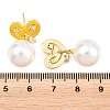 Valentine's Day Brass Clear Cubic Zirconia Dangle Stud Earrings EJEW-Z164-07G-04-5