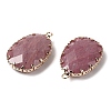 Natural Rhodonite Faceted Pendants G-Q169-01G-01-2