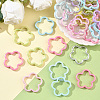 40Pcs UV Plating Acrylic Beads Frame MACR-SP0001-91-3