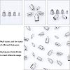 Unicraftale 48Pcs 4 Style 201 Stainless Steel Cord Ends STAS-UN0030-98-5