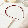 1Pc Velet & Alloy Hair Bands OHAR-LP0003-008A-3