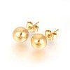 PVD Vacuum Plating 304 Stainless Steel Stud Earrings EJEW-E244-B01-G-1