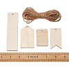Unfinished Wood Big Pendants WOOD-TA0002-27-7