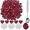 200Pcs Heart Sealing Wax Particles DIY-CP0009-29-1