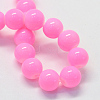 Baking Painted Glass Round Bead Strands DGLA-Q020-8mm-23-3