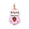 Printed Brass Pendants KK-CBAB1CA-19D-G-1
