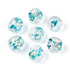Handmade Foil Lampwork Beads Strands FOIL-T008-04C-2