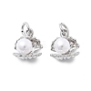 ABS Imitation Pearl Charms KK-D367-03G-1