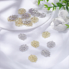 20Pcs 2 Colors Baking Paint Alloy Pendants FIND-LP0005-14-1