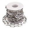 Tarnish Resistant 304 Stainless Steel Paperclip Chains STAS-R100-38-3