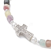 Natural Mixed Gemstone Beaded Stretch Bracelets for Women BJEW-JB13199-4