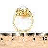 Brass Micro Pave Cubic Zirconia Finger Rings for Women RJEW-D340-02G-09-2