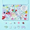 106Pcs 11 Styles Transparent Mixed Colors Acrylic Beads with Strong Stretchy Beading Elastic Thread OACR-FS0001-60-8