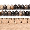 Natural Black Agate Beads Strands G-C259-A38-5x8mm-5
