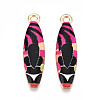 Alloy Enamel Pendants ENAM-T022-40KCG-08-1