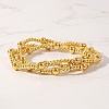 Bohemia Brass Round Beaded Stretch Bracelet Sets TK0566-45-1