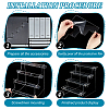 4-Layer Rectangle Acrylic Minifigures Organizer Display Risers ODIS-WH0038-38B-4